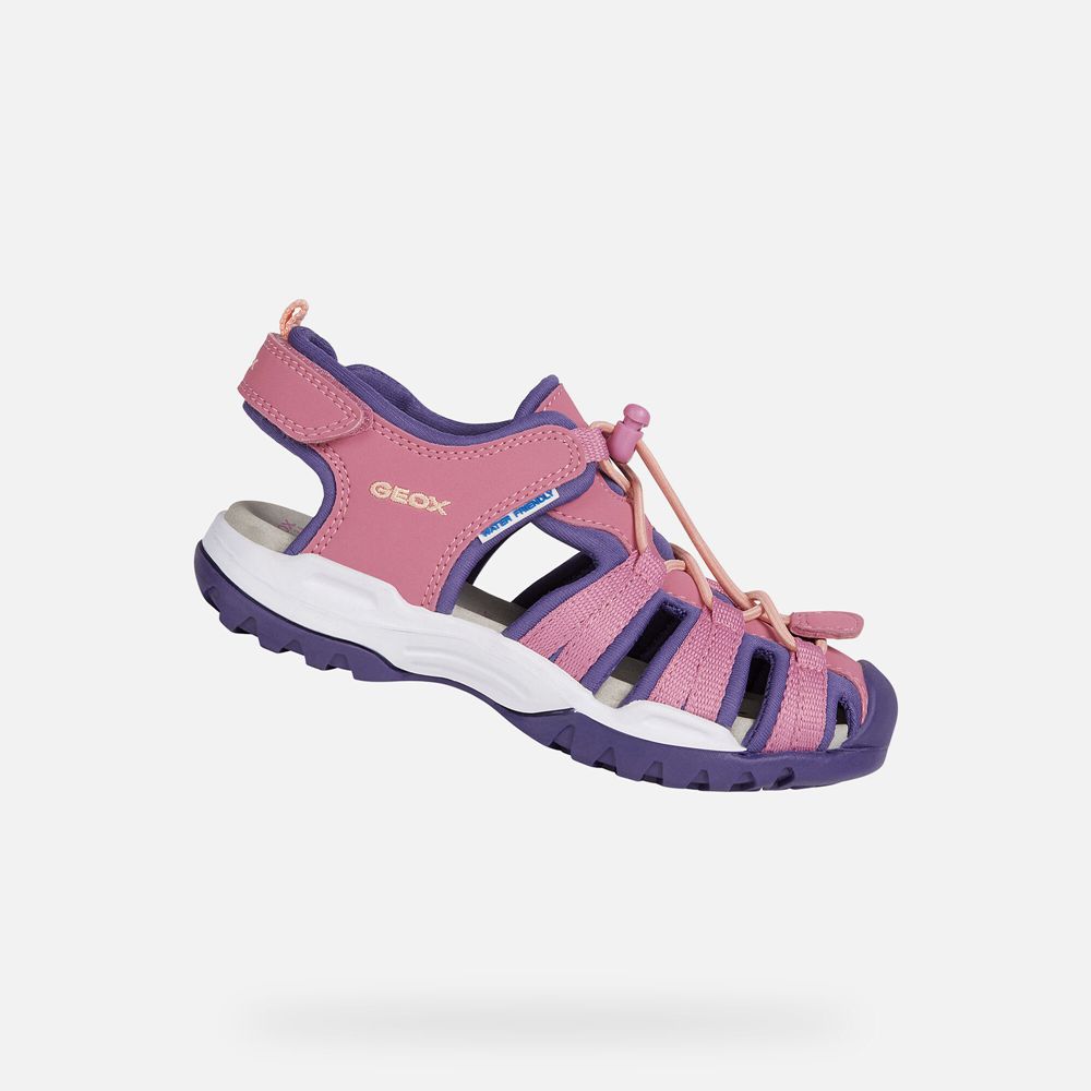 Sandalias Geox Menina Rosa/Roxo - Borealis - XQWME2586